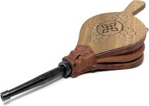Space Home - Premium Bellows for Barbecue and Fireplace - Natural Wood - 51 cm