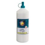 Craft Planet - 1 Litre White Strong, Tacky PVA All Purpose Glue For Kids Art, Toddler Craft, School Supplies, Woodwork, Home Projects, DIY, Craft Box Refill, For Paper, Wood, Craft Materials And More