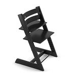 Tripp Trapp Chair from Stokke, Black - Adjustable, Convertible Chair for Toddlers, Children & Adults - Convenient, Comfortable & Ergonomic - Classic Design