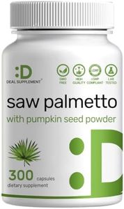 Saw Palmetto Supplement 5000 mg with Pumpkin Seed, 300 Capsules | Promotes Prostate Health | DHT Blocker | Hair Growth Vitamins, Maintain Normal Urinary Frequency