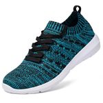 EvinTer Women's Running Shoes Lightweight Comfortable Mesh Sports Shoes Casual Walking Athletic Sneakers Black/Blue