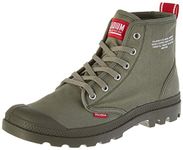 PALLADIUM Unisex Hi-Top Trainers, Green Olive Night K78, 5.5 Wide