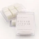 3 Pack Balsam + Cedar Scented Clean Natural Soy Wax Melts Tarts – Total 7.5 Oz. of Scented Wax Melts, Gift Pack, Holiday Scent, Made in USA River Birch Candles'