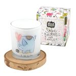 Alicia Souza | Elephant Heart Scented Wax Candle | Floral Scent| Lasts Upto 15 Hours | 6.5 (w) x 7.8 (h) CM | Reusuable Glass | Smoke Free Flame | Home & Decor | DIY | Birthdays & Festivals