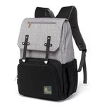 R for Rabbit Caramello Smart Diaper Bag Multipurpose Mothers Stylish Travel Backpack Usb Charging Slot For Newborn Baby (Grey Black), 18 liter
