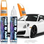 prowithlin Touch Up Paint for Cars 40 ml, Car Paint Scratch Repair, Two-In-One Car Touch Up Paint Pen, Quick & Easy Solution to Repair Minor Automotive Scratches, Car Paint Touch Up - 2 Pack (White)