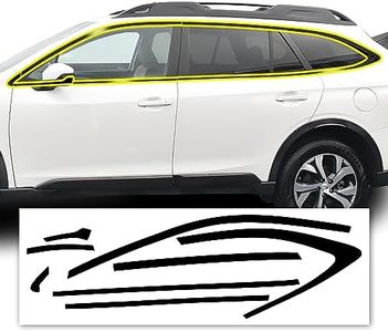 BOGAR TECH DESIGNS Side Window Chrome Delete Overlay Compatible with Subaru Outback 2020-2025, Gloss Black