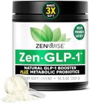 ZenGLP-1™ Natural GLP-1 Booster + Metabolic Probiotics to Help Control Hunger & Cravings, Support Digestive Health, Regularity & Bloating Relief, 30-Day Serving