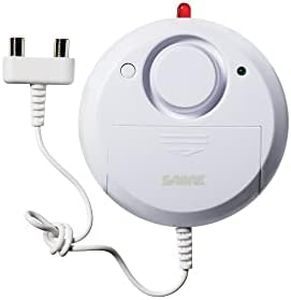 SABRE Water Leakage Alarm, 110 dB Alarm, Audible Up To 1,500-Feet (457-Meters), All Direction Water Sensor, High and Low Volume Settings, Battery Test Button