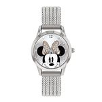 Disney Womens Analogue Classic Quartz Watch with Stainless Steel Strap MN8008