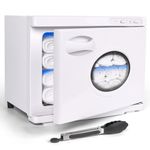 TopDirect Towel Warmer 23L, Large Hot Towel Warmer with UV-C Sterilisation & See-Through Window, XL Capacity Towel Heater Cabinet for Spa, Salon, Home (Holds 30+ Towels)