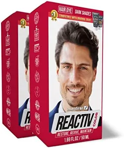 Menfirst - Reactiv Semi-Permanent Instant Hair Dye for Men - Color Hair Toner - Darken & Cover Gray Hair in 5 Minutes - 2 Pack - 1.69 Oz