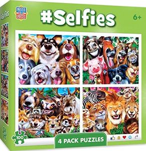 Masterpieces 4 Pack Selfies 100 Pieces Puzzle