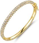 Barzel 18K Gold Plated Crystal Blin