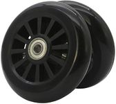 Z-FIRST 100mm Scooter Wheels - 100mm Pro Kick Scooter Wheels Replacement Pair-Plastic Core 100mm Scooter Wheels for Razor Fuzion Scooters (2)