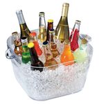 Prodyne Big Square Party Beverage Tub, Clear