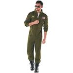 Morph Flight Suit Costume Mens Air Force Costume Men Adult Flight Suit Costume Adult Pilot Costume Mens Aviator Costume Flight Suit Halloween Costumes For Men Large