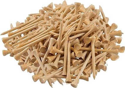 Baotkere 1000 Pcs Per Pack Natural Bamboo Golf Tees. 2.75 Inch (7cm) Length Stronger Than Wood No Side Spin Friction. PGA Approved for Professional Player's Tournament or Beginner's Trainning.