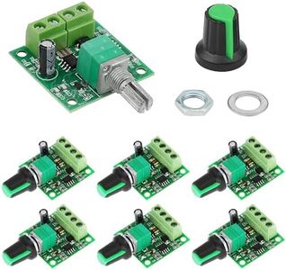 WWZMDiB 6 Pcs PWM Low Voltage DC Motor Speed Controller 1.8V 3V 5V 6V 12V 2A 30W Adjustable Driver Switch with self-Recovery Fuse 1803BK