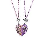 SkyWiseWin Half Heart Necklaces for