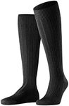 FALKE Women's Pure Matt 50 Denier Knee-High Socks, Matte Hosiery, Casual or Dress, Semi-Opaque Mid-Thick, Nylon, Grey (Anthracite 3529), 5-7.5, 1 Pair