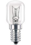 Philips Dimmable Clear GLS Appliance T25 Light Bulb [E14 Small Edison Screw] 15W, 230V - 240V for Fridges and Freezers