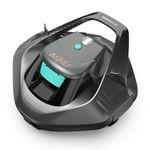 AIPER Seagull SE Cordless Robotic Pool Cleaner, Pool Vacuum Lasts 90 Mins, LED Indicator, Self-Parking, for Flat Above-Ground Pools up to 33 Feet - Gray