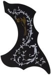 Gibz's guitar SP-HBPG 001 Acoustic Guitar Pickguard Scratch Plate Hummingbird Pattern Black High Quality