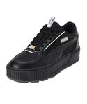 Puma Womens Karmen Rebelle Charms Black-Black-Purple Charcoal-Rose Dust Sneaker - 8UK (38940002)