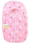 Kwitchy Baby Sleeping Bags New Born Baby Bed | Carry Nest | Portable Bassinet | Cotton | Bedding Set | Holder | Carrier | Mattress | Infants | Boys & Girls (0-12 Months, Pink)