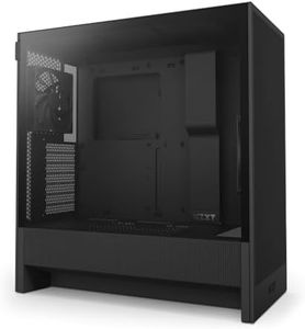 NZXT H5 Flow 2024 - Compact ATX Mid-Tower PC Gaming Case - High Airflow - 2 x 120mm Fans Included - 360mm Front & 240mm Top Radiator Support - Cable Management System - Tempered Glass - Black