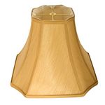 Tootoo Sta Antique Octagonal Royal Bell Lamp Shade for Floor Lampshade and Table Lamp,(6.3x6.3)x(13x13)x10.8",Antique Gold