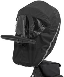 Stokke Xplory X Rain Cover, Black - Keep Baby Dry - Easy to Use, Transport & Store - Integrated Ventilation, Large Window & Safety Reflectors - Made from Water-Repellent Fabrics