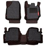 Elegant New Tata Curvv Custom Fit 7D Car Floor/Foot/Mat (Black and Red)