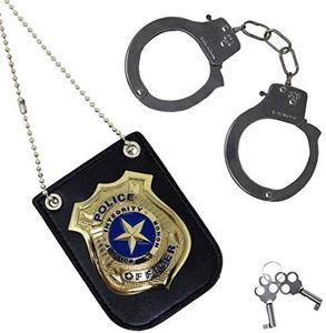 Spooktacular Creations Police Pretend Play Toy Set for School Classroom Dress Up Pretend Play, Detective Role Play Accessory, Stocking, Birthday Party Favor Supplies