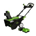 Greenwork 80 V 22 in.Snow Thrower