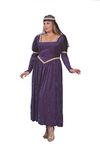 RG Costumes 86386-V Rg Renaissance Princess Adult Plus Sized Costume (Purple)