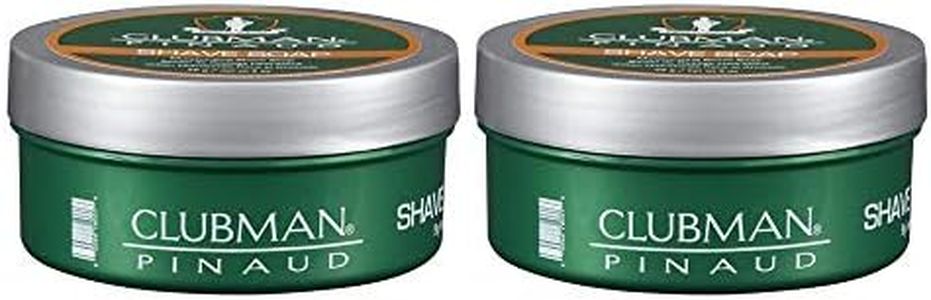 Clubman Pinaud Shave Soap for Men, 2oz x 2 pack