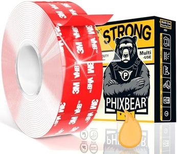 Made of 3M 4910 VHB Heavy Duty Double Sided Nano Mounting Tape (10FT x 1.2IN) - Clear, No-Damage & Wall Removable, Ideal for Home Decoration, DIY, Hanging Pictures, Fixing Carpet & Cables