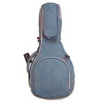 MUSIC FIRST Original Design 15mm Thick Padded Vintage & Retro Jeans Cloth/Denim A & F Style (Standard) Mandolin Gig Bag (Soft Case) Soft Mandolin Case Fits for Most of A Mandolin