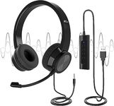 USB Headsets with Microphone, U17D 
