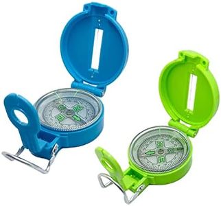 Lensatic Compass Hiking Backpacking Compass | Orienteering Compass Camping Navigation - Boy Scout Compass for Kids | Professional Field Compass for Map Reading - Best TurnOnSport Survival Gifts