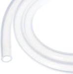 Rebower 20ft Silicone Tubing 8mm ID 11mm OD Clear Industrial Plastic Tubing Pure Silicone Hoses for Pump Siphoning Draining Irrigation Brewing