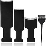 4 Pieces Balayage Highlighting Board with Teeth Hair Dye Paddle Highlighting Brush for Balayage Board Comb for Hair Dye