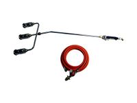 Three Head Torch Kit 600mm Long Arm Propane Gas Torch Burner + 5m Hose and Regulator