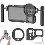 NEEWER Galaxy S23 Ultra Phone Cage Video Rig with Dual Side Handles, 67mm Threaded Filter Adapter, 17mm & M Mount Lens Backplates, Phone Stabilizer for Video Recording Filmmaking, PA021+PA033