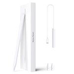 Bolvunes iPad Pencil 2nd Generation with Wireless Charging,Pixel-Perfect Precision and Low Latency,Charges and Pairs Magnetically,Instead for Apple Pencil for iPad 2018-2023