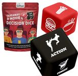 Gifton - Movie Dice Cinema Takeaway Dice - Novelty Funny Joke Gag Dice Family Game Gift for Men Women Him Her Adults Kids Boys Girls Birthday Christmas Stocking Filler Office Secret Santa