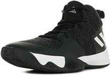 adidas Mens Explosive Flash Black/Carbon/White Basketball Shoes 8.5 Black/Carbon/White Sneaker