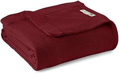 Whisper Organics 100% Organic Cotton Blanket - Woven Cotton Blanket - Breathable Blanket for Bed - GOTS & Fairtrade Certified Organic Bed Blanket